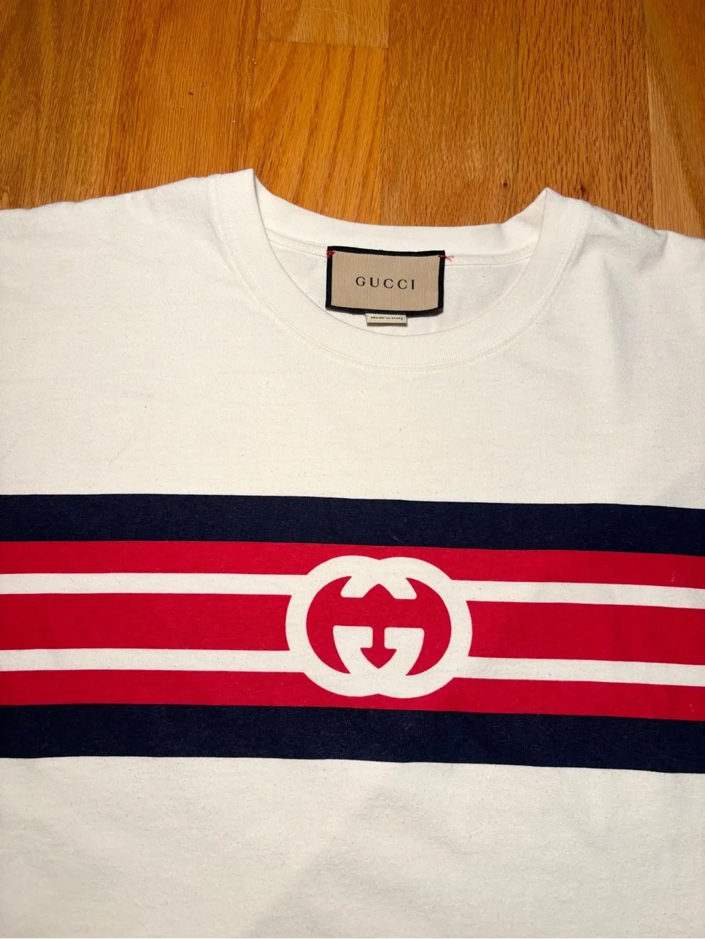 Gucci GG Stripe Logo Tshirt